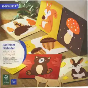 IDEENWELT Filz-Bastelset Herbsttiere