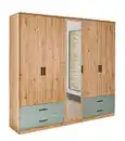Bild 1 von Drehtürenschrank Savina 225 x 210 cm braun/ grün