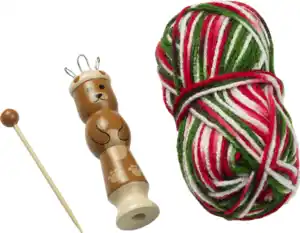 IDEENWELT Holz-Strickliesel Bär