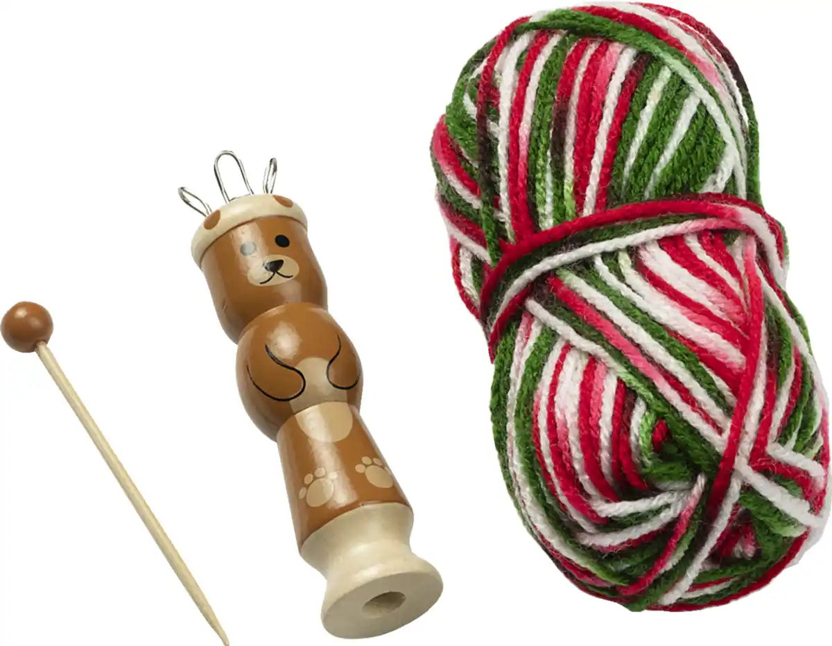 Bild 1 von IDEENWELT Holz-Strickliesel Bär