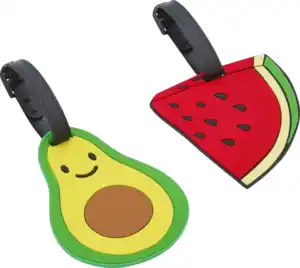 IDEENWELT 2er Set Kofferanhänger Früchte