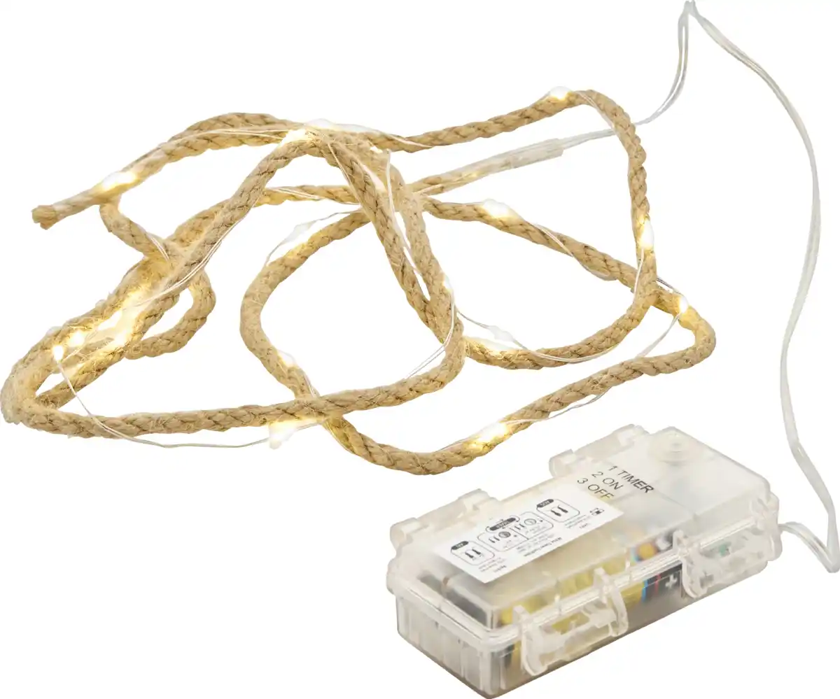 Bild 2 von DEKOWELT LED-Lichterkette Sisal