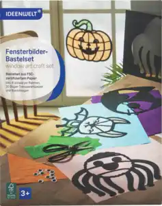 IDEENWELT Fensterbilder-Bastelset Halloween