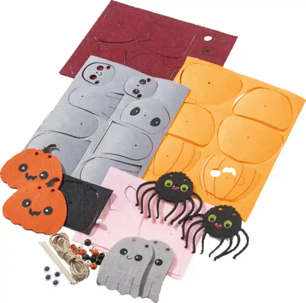 Bild 2 von IDEENWELT Filz-Bastelset Girlande Halloween