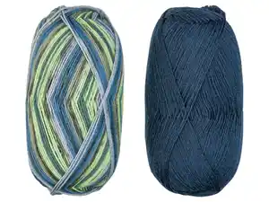 CRELANDO® 4-fädige Sockenwolle „Anika“ / 6-fädige Sockenwolle „Verena" / Flausch-Sockengarn „Celina“