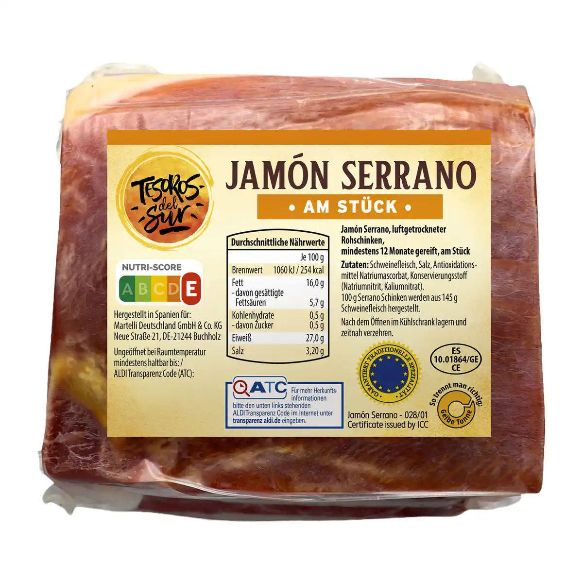 Bild 1 von TESOROS DEL SUR Jamón Serrano