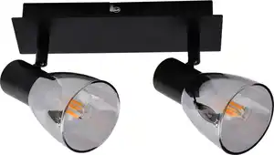 Primaster LED-Deckenlampe 2er Spot Miami E14 20 x 12,5 cm schwarz