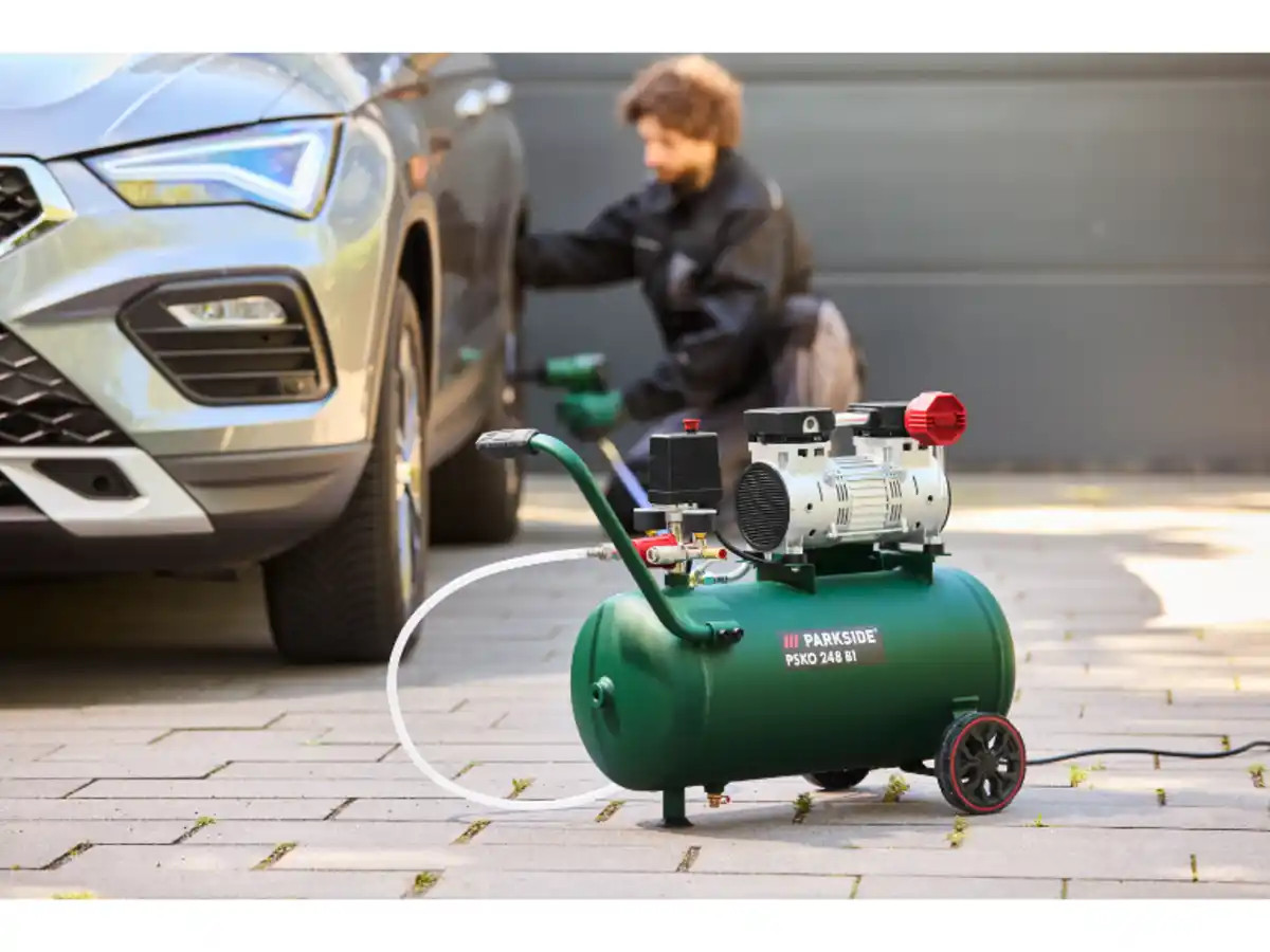 Bild 3 von PARKSIDE® Silent-Kompressor »PSKO 248 B1«, 24 l Kesselvolumen