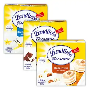Landliebe Waffelhörnchen mit Sahne
