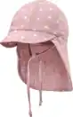 Bild 1 von ALANA Schirmmütze mit Nackenschutz aus Musselin & Pusteblumen-Muster, rosa, Gr. 48/49, 1 St