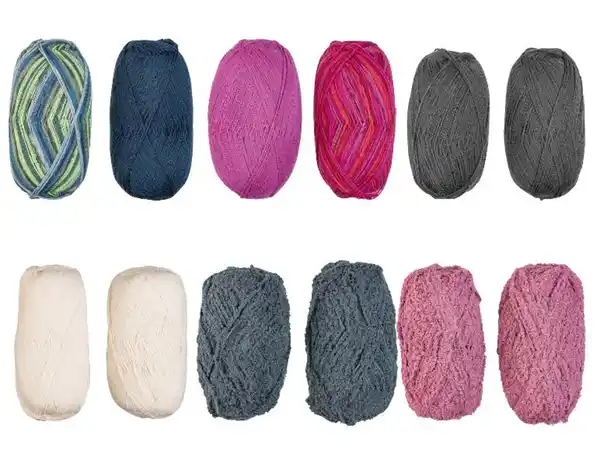 Bild 3 von CRELANDO® 4-fädige Sockenwolle „Anika“ / 6-fädige Sockenwolle „Verena" / Flausch-Sockengarn „Celina“