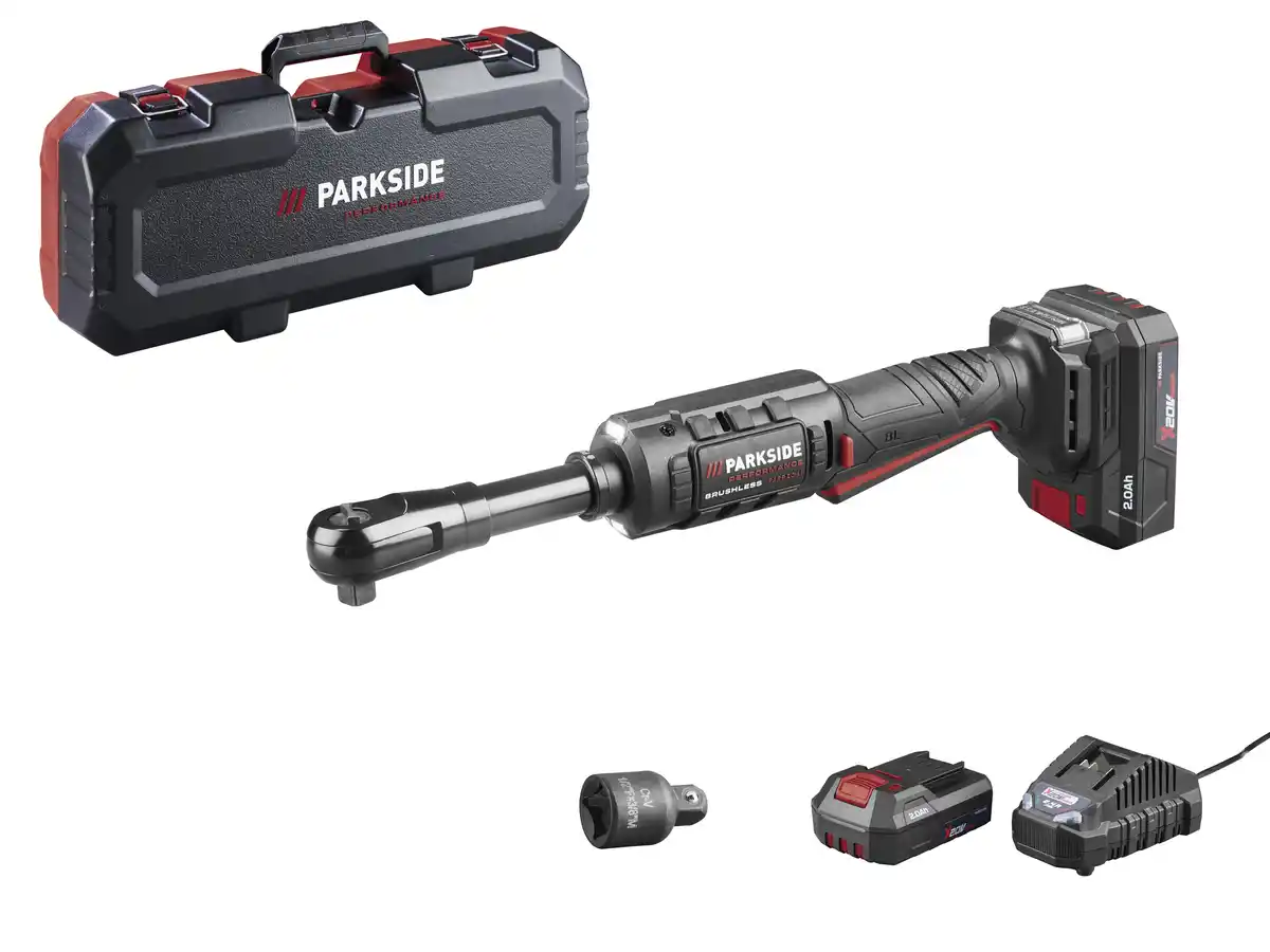 Bild 1 von PARKSIDE PERFORMANCE® 20 V Akku-Ratsche »PARP 20-Li B2«, mit Akku und mit Ladegerät
