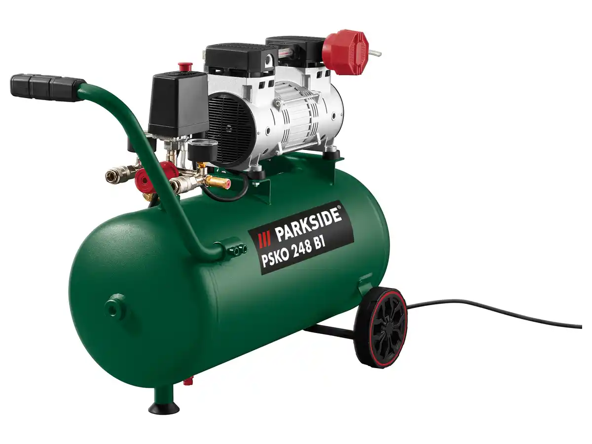 Bild 2 von PARKSIDE® Silent-Kompressor »PSKO 248 B1«, 24 l Kesselvolumen