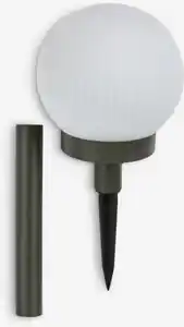 Solarlampe HAUKUGLE Ø13xH37cm weiß