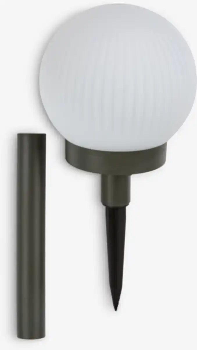 Bild 1 von Solarlampe HAUKUGLE Ø13xH37cm weiß
