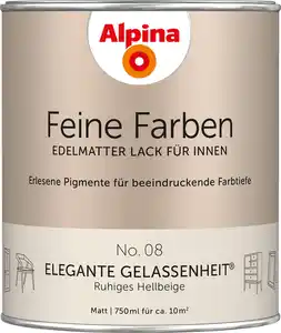 Alpina Feine Farben Lack No. 08 Elegante Gelassenheit - hellbeige 750 ml