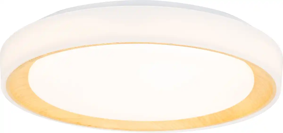 Bild 1 von Mylight LED-Deckenleuchte Ø 39 x 7,5 cm warmweiß weiß/holz