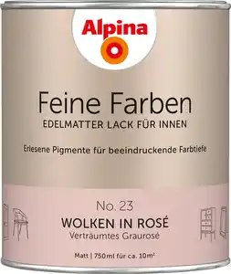 Alpina Feine Farben Lack No. 23 Wolken in Rosé - graurosé 750 ml