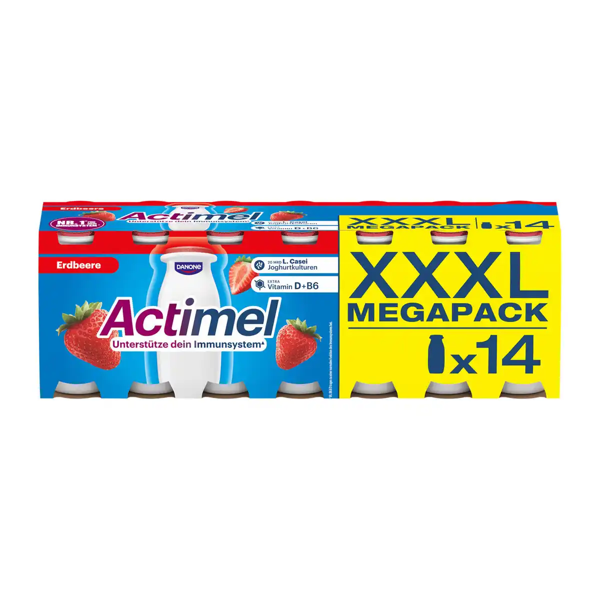 Bild 1 von DANONE Actimel Erdbeere XXXL