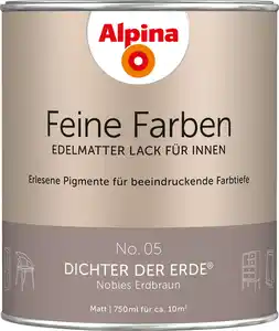 Alpina Feine Farben Lack No. 05 Dichter der Erde - erdbraun 750 ml