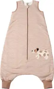 ALANA Schlafsack mit Beinen 1 TOG mit Streifen-Muster & Stickerei, braun, 110 cm, 1 St