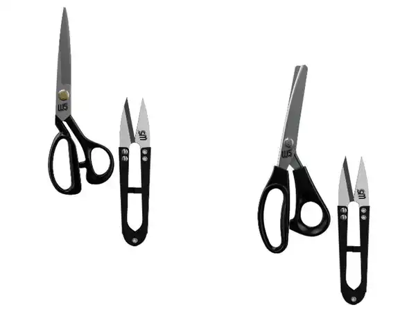 Bild 3 von W5 Premium Schneiderschere und Garnfadenschneider / Zackenschere und Garnschneider