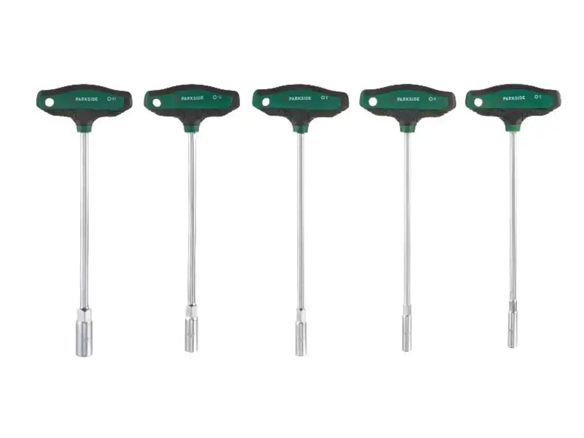 Bild 2 von PARKSIDE® Steckschlüssel-Set mit T-Griff, 5-tlg. / Schraubendreher-Satz lang, 9-tlg.