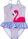 Bild 1 von PUSBLU Badeanzug mit Flamingo-Motiv, lila, Gr. 122/128, 1 St