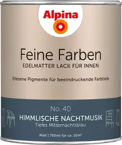 Alpina Feine Farben Lack No. 40 Himmlische Nachtmusik - mitternachtsblau 750 ml