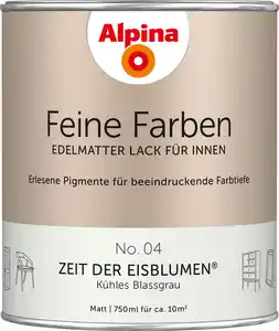 Alpina Feine Farben Lack No. 04 Zeit der Eisblumen - blassgrau  750 ml