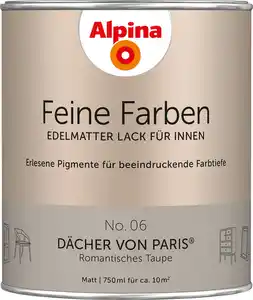 Alpina Feine Farben Lack No. 06 Dächer von Paris - taupe 750 ml