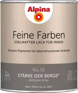 Alpina Feine Farben Lack No. 01 Stärke der Berge - grau 750 ml