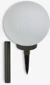 Solarlampe HAUKUGLE Ø18xH46cm weiß