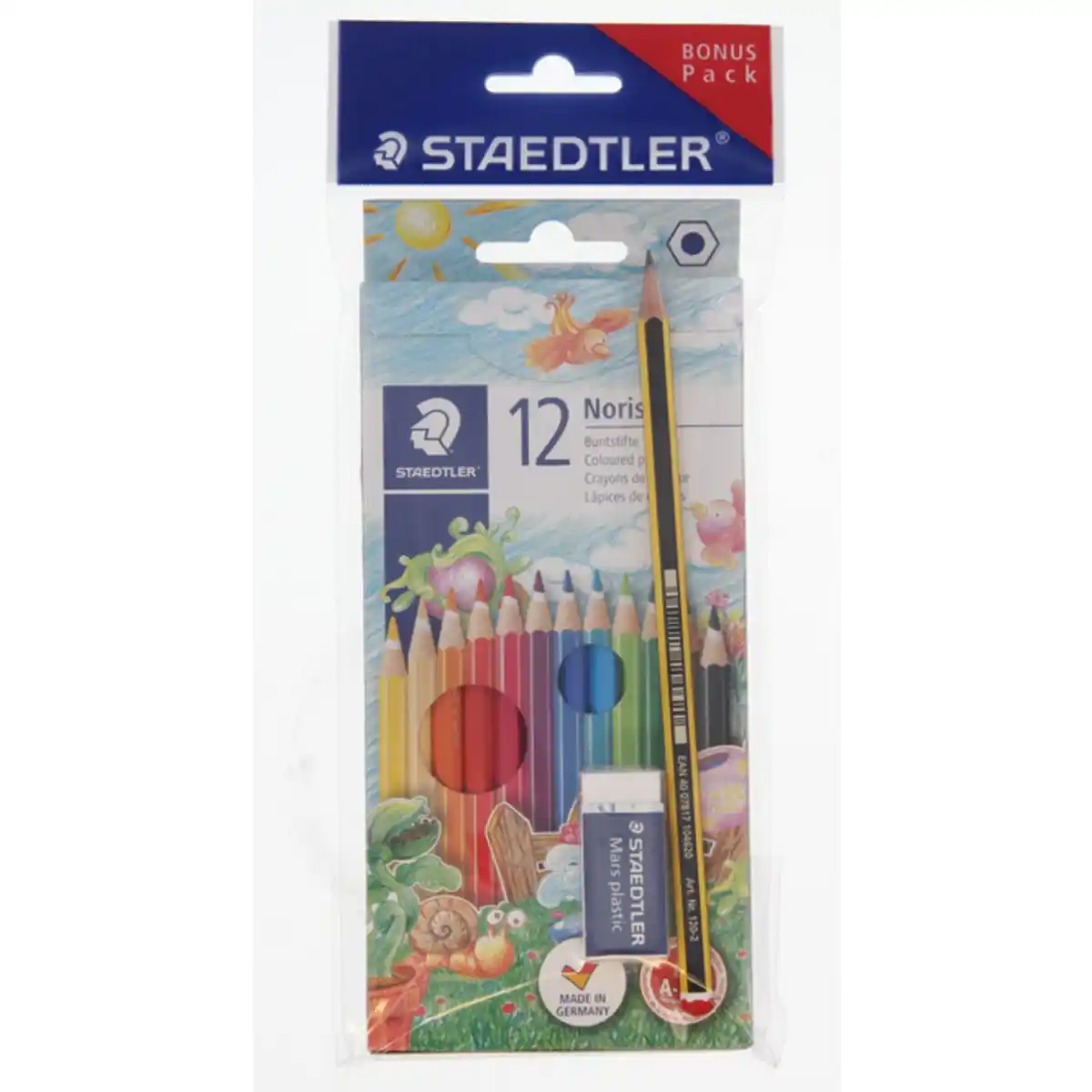 Bild 1 von 12 Buntstifte Noris colour - mit 1 Bleistift HB und Radierer
