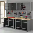 Bild 1 von Kraft Werkzeuge Garagenschrank 6tlg. schwarz 240 cm