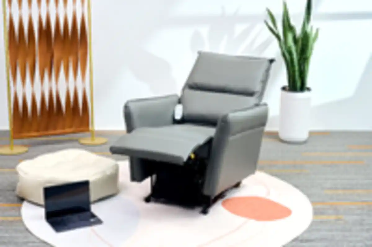 Bild 3 von Happy Home Elektrischer Schaukel- und Massagesessel mit Heizfunktion, Beinanhebung & Airbag - Grau