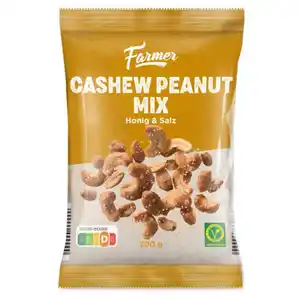 FARMER Cashew-Erdnuss-Mix 200 g, Honig und Salz