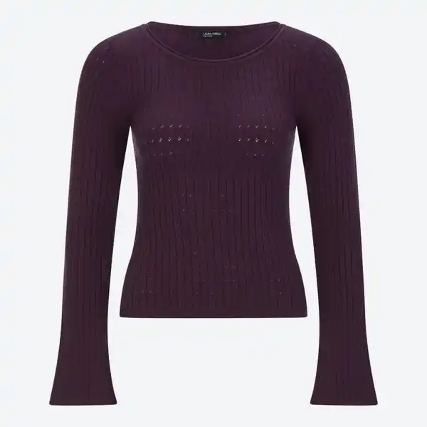 Bild 2 von Damen-Pullover mit Trompetenärmeln