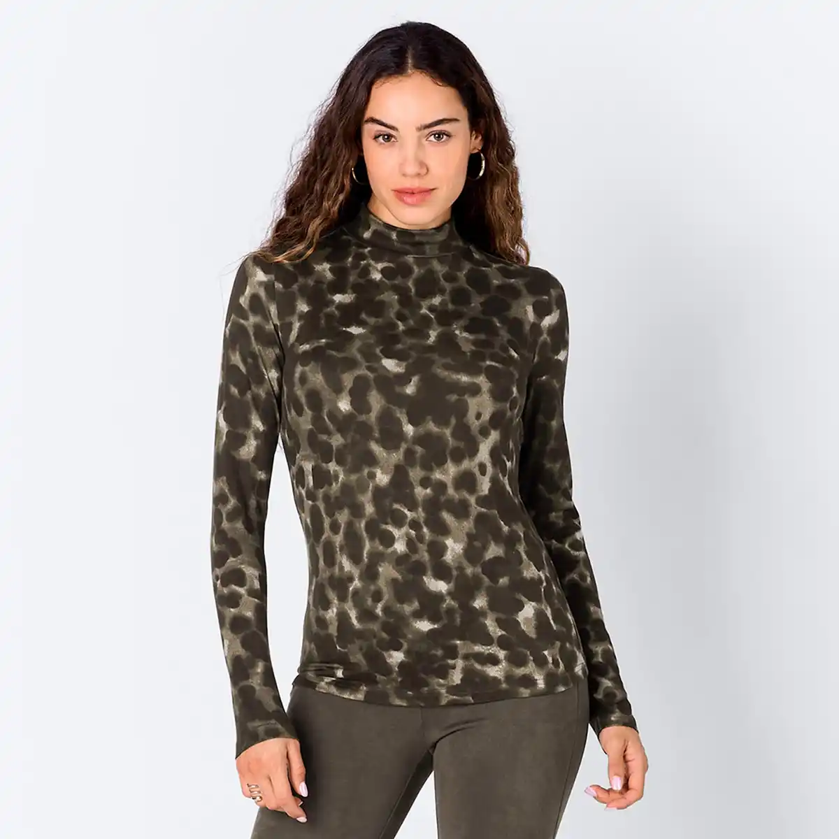 Bild 1 von Damen-Langarmshirt mit Stehkragen