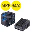 Bild 3 von Scheppach Akku-Winkelschleifer 20 V C-AG125-X Set L1.5 inkl. 2x 4Ah Akku + 2,4A Ladegerät