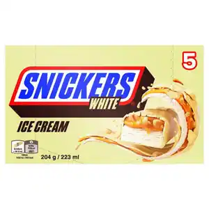 MARS Snickers Eisriegel, Weiß 223 ml