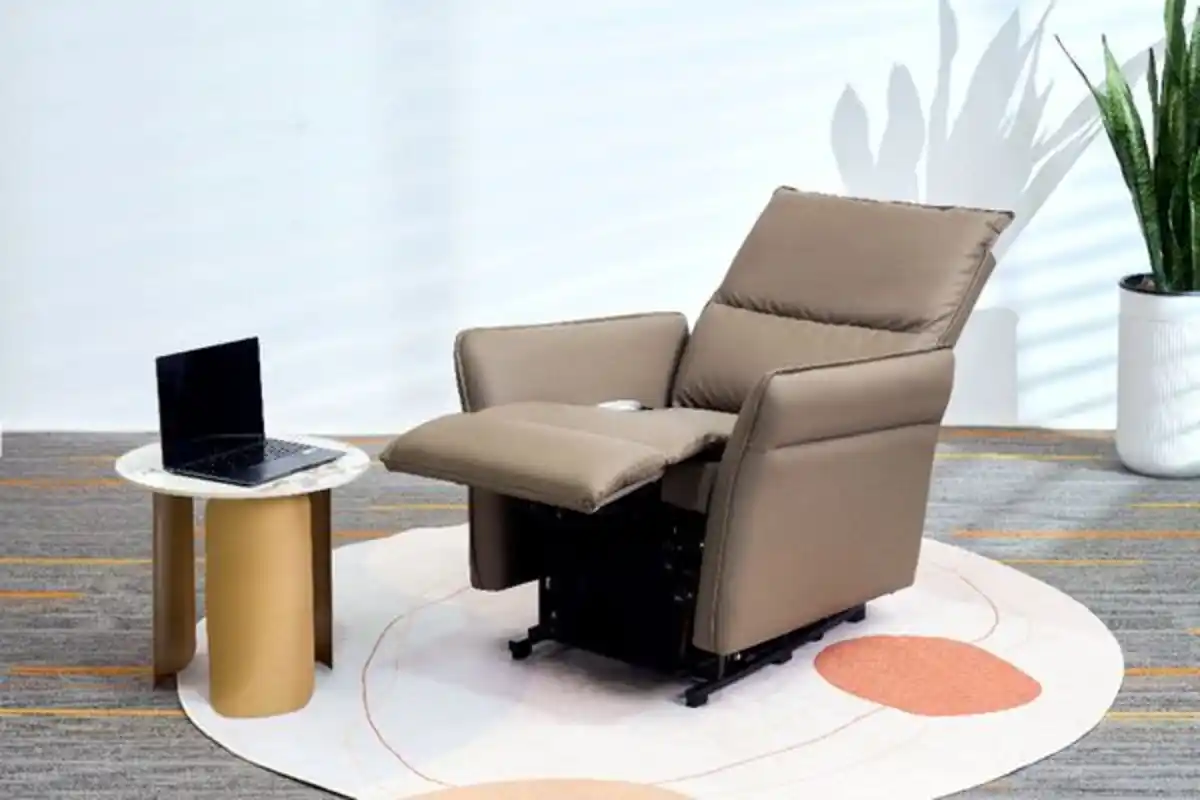 Bild 3 von Happy Home Elektrischer Schaukel- und Massagesessel mit Heizfunktion, Beinanhebung & Airbag - Braun