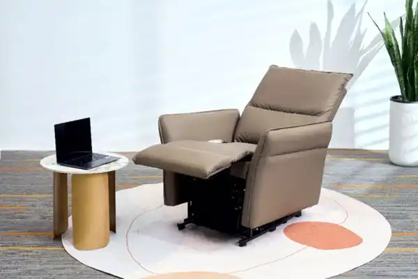 Bild 3 von Happy Home Elektrischer Schaukel- und Massagesessel mit Heizfunktion, Beinanhebung & Airbag - Braun