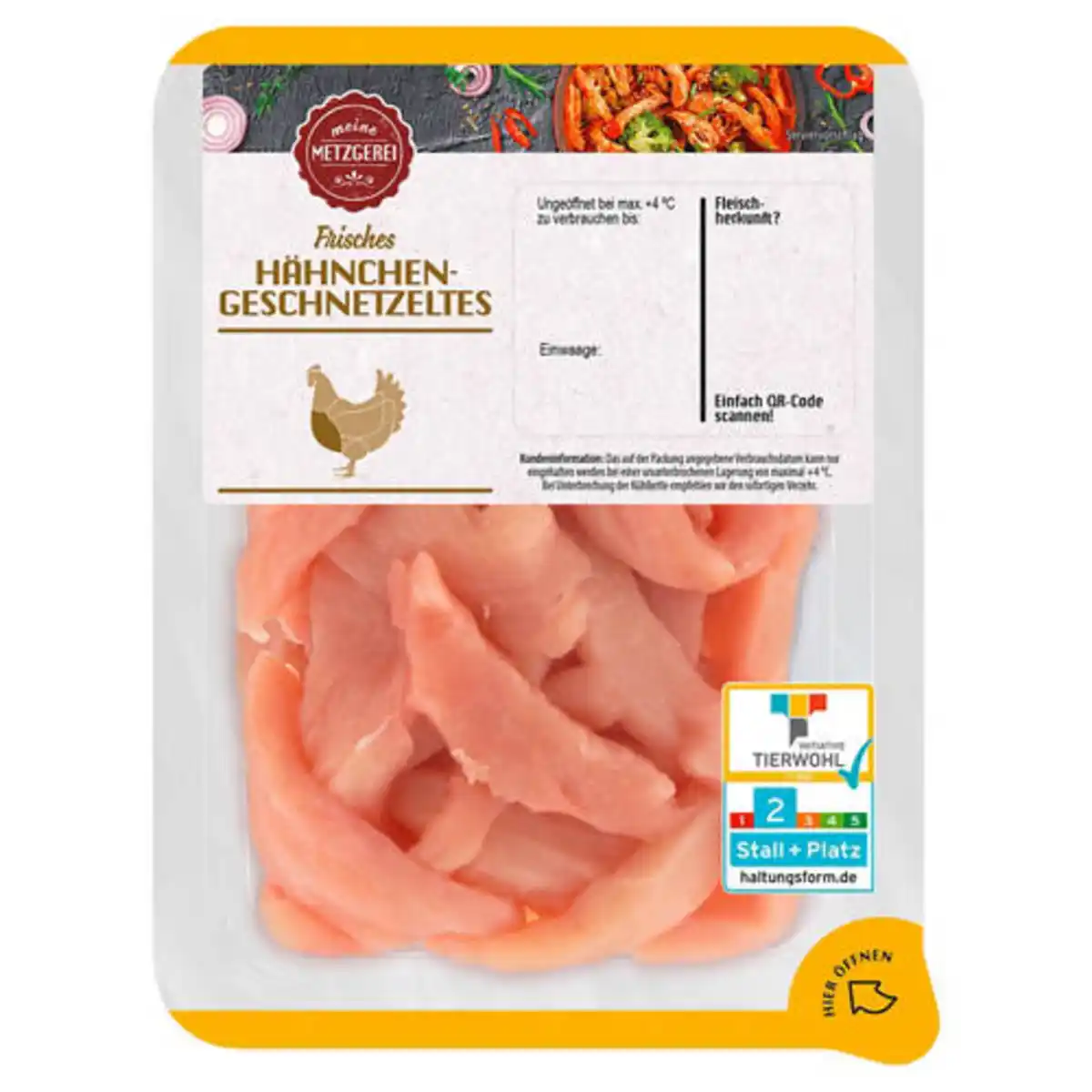 Bild 1 von MEINE METZGEREI Hähnchen-Geschnetzeltes 400 g