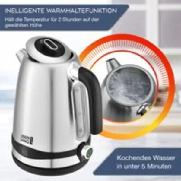 Bild 2 von LEBENLANG Premium Edelstahl Wasserkocher