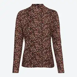 Damen-Langarmshirt mit Stehkragen