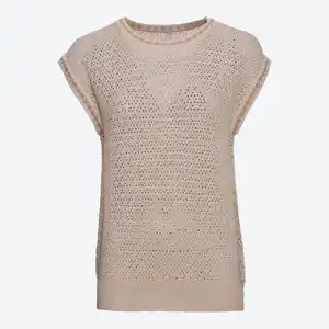 Damen-Pullunder in offenem Strick-Design