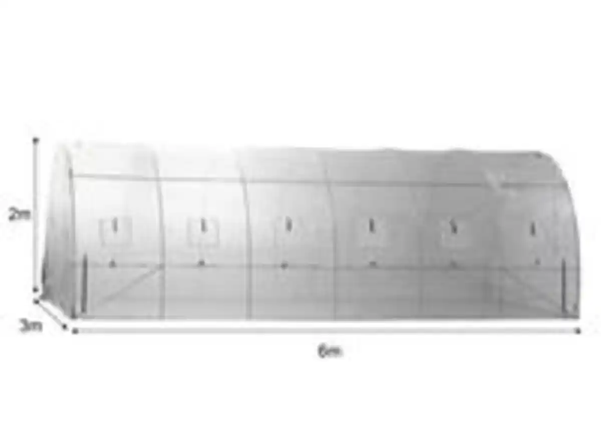Bild 4 von Hardin 1fachgut Tunnelgewächshaus, ca. 600 x 300 x 200 cm