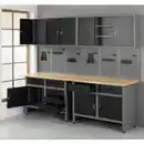Bild 2 von Kraft Werkzeuge Garagenschrank 6tlg. schwarz 240 cm