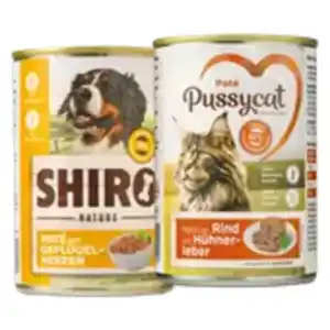 SHIRO oder Pussycat Nature Hunde- oder Katzennassnahrung